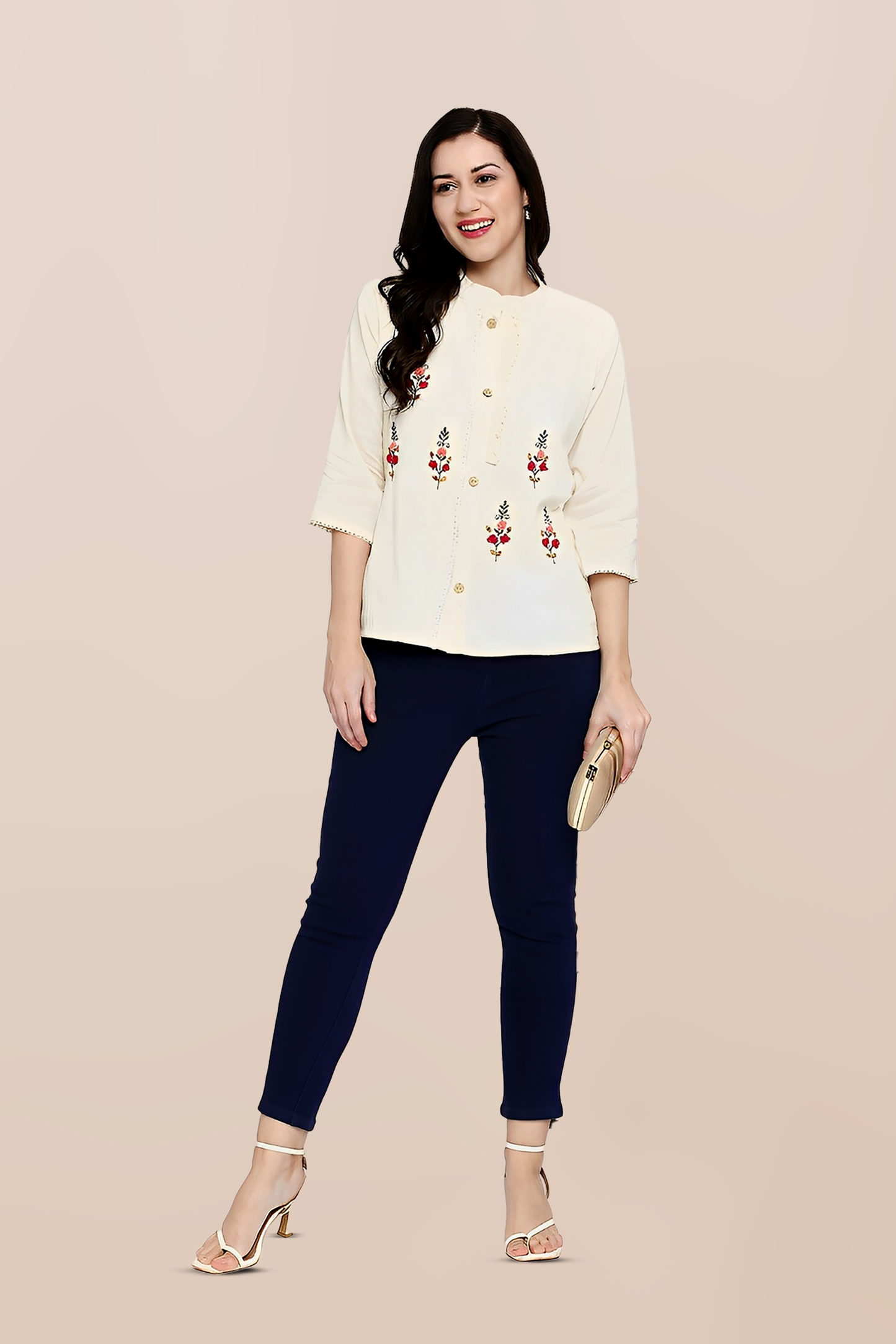 Blush Garden Tunic Top