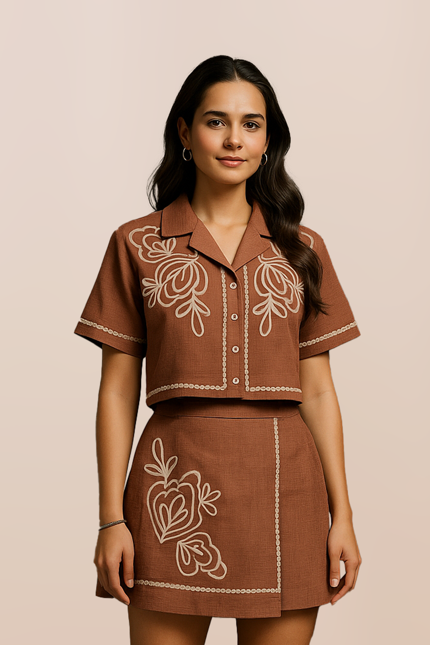 Terracotta Bloom Co-ord Set