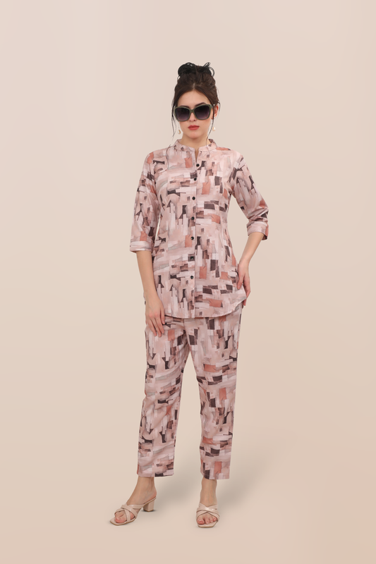 Blush Mosaic Co-ord Set