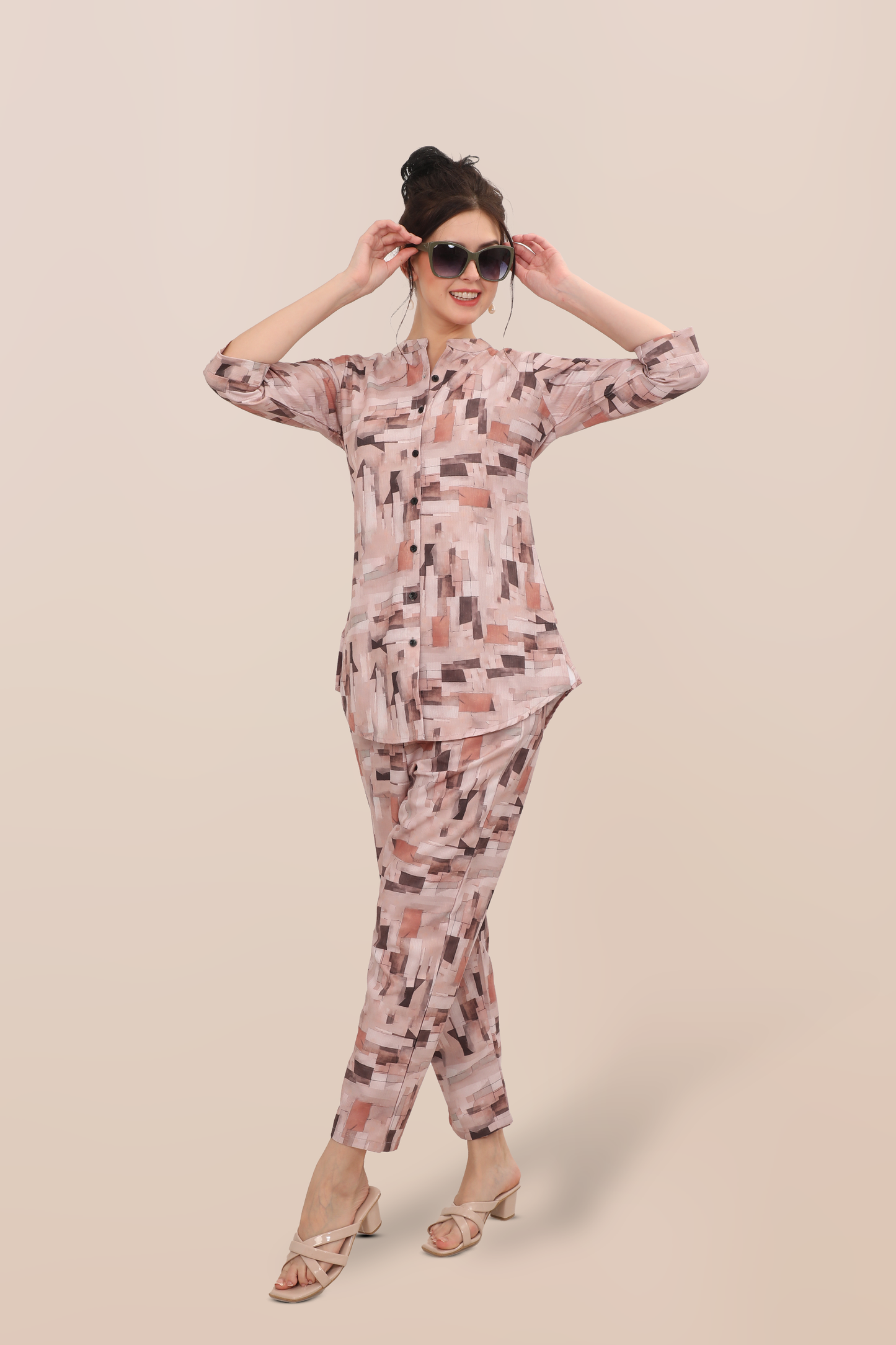 Blush Mosaic Co-ord Set