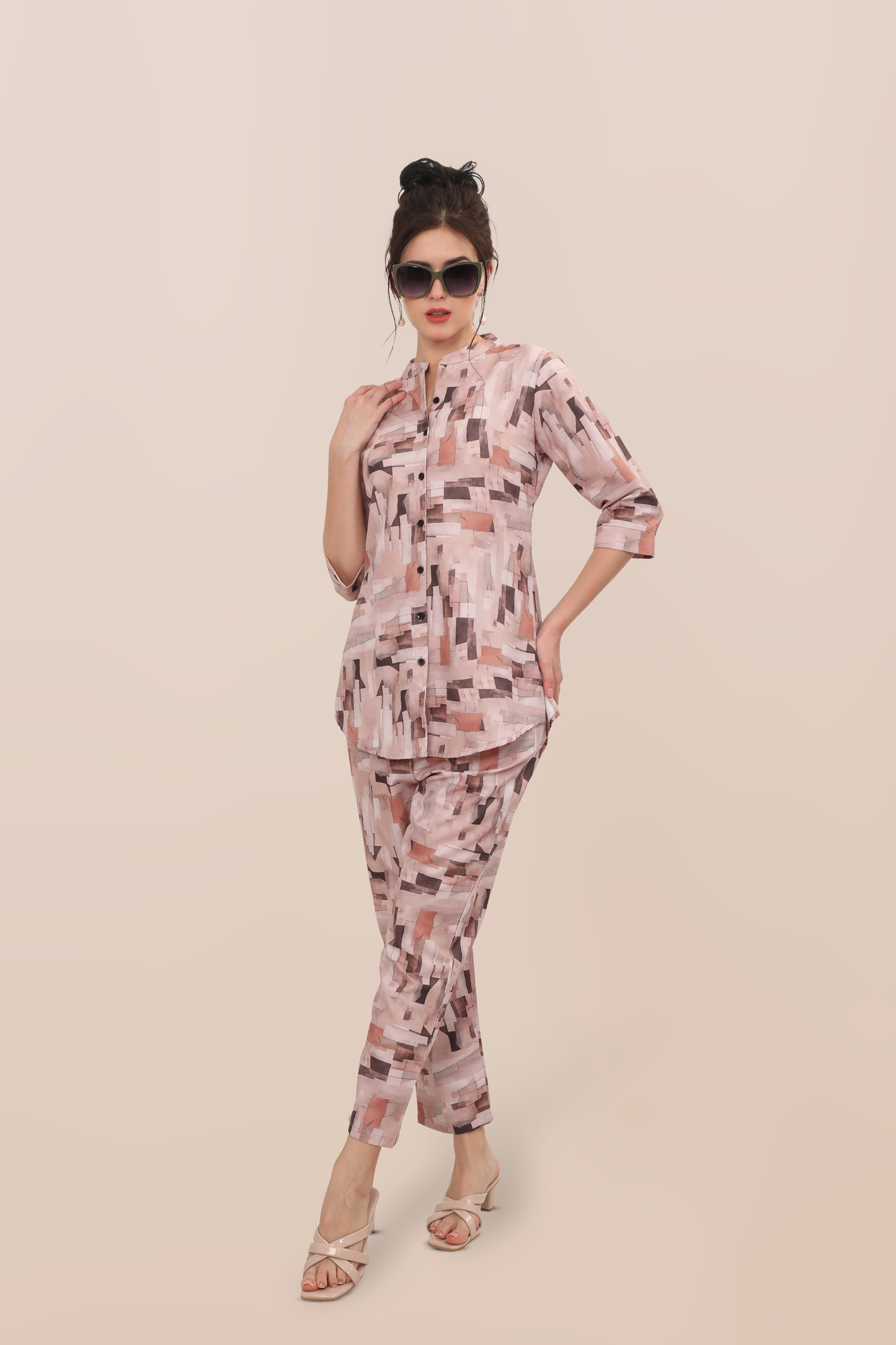 Blush Mosaic Co-ord Set