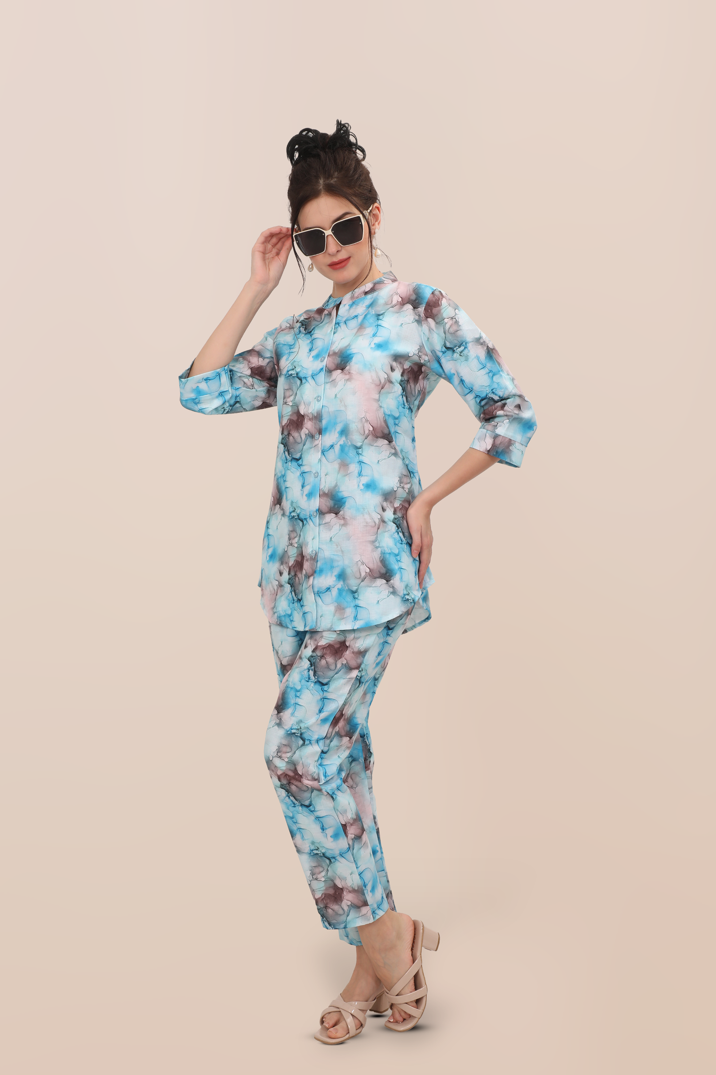 Aqua Drift Co-ord Set