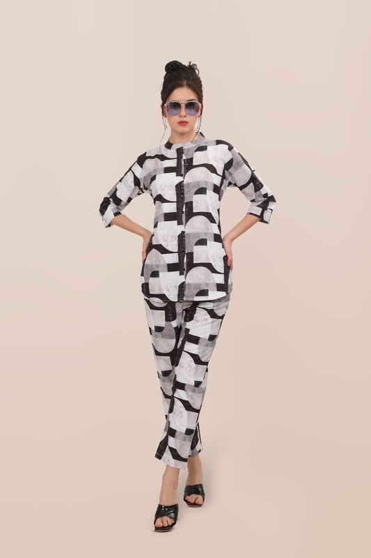 Monochrome Maze Co-ord Set