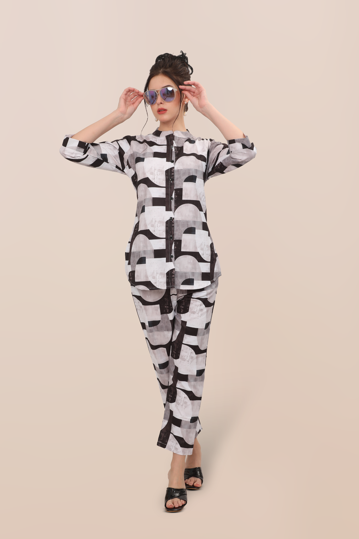Monochrome Maze Co-ord Set