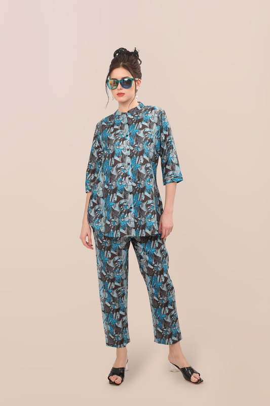 Electric Bloom Co-ord Set