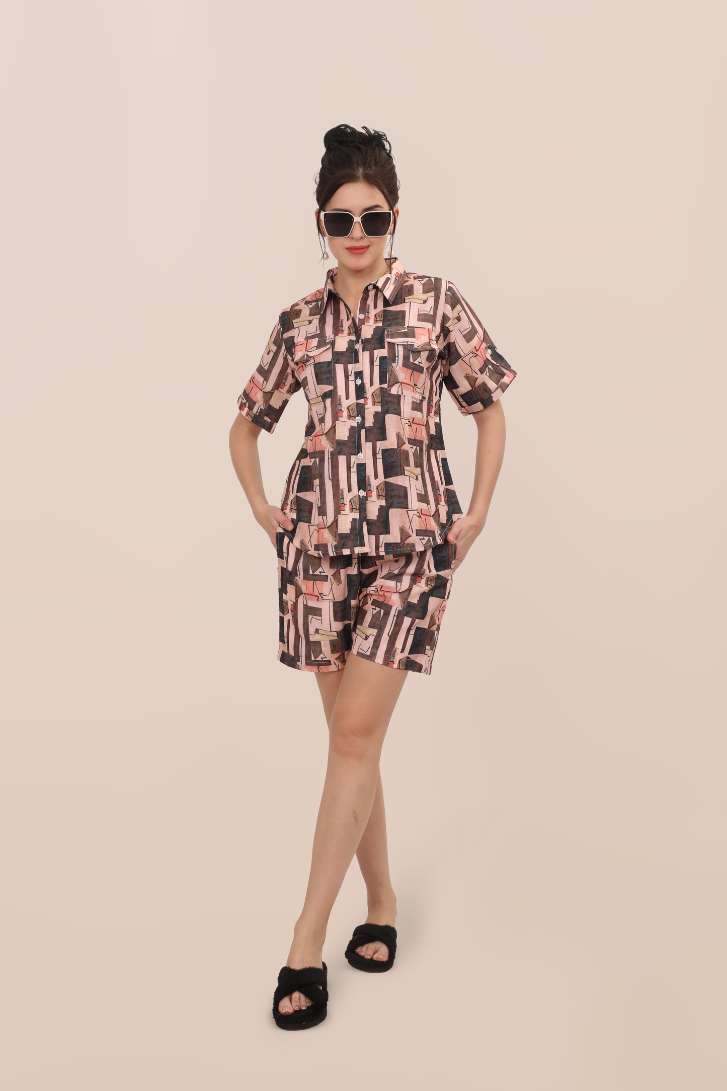 Modern Geometric Lounge Set