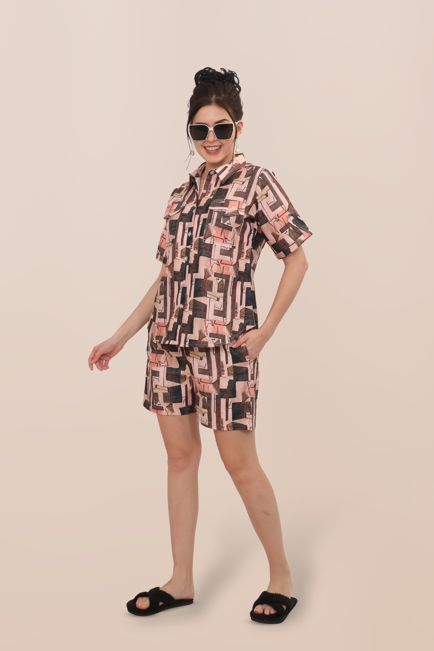 Modern Geometric Lounge Set