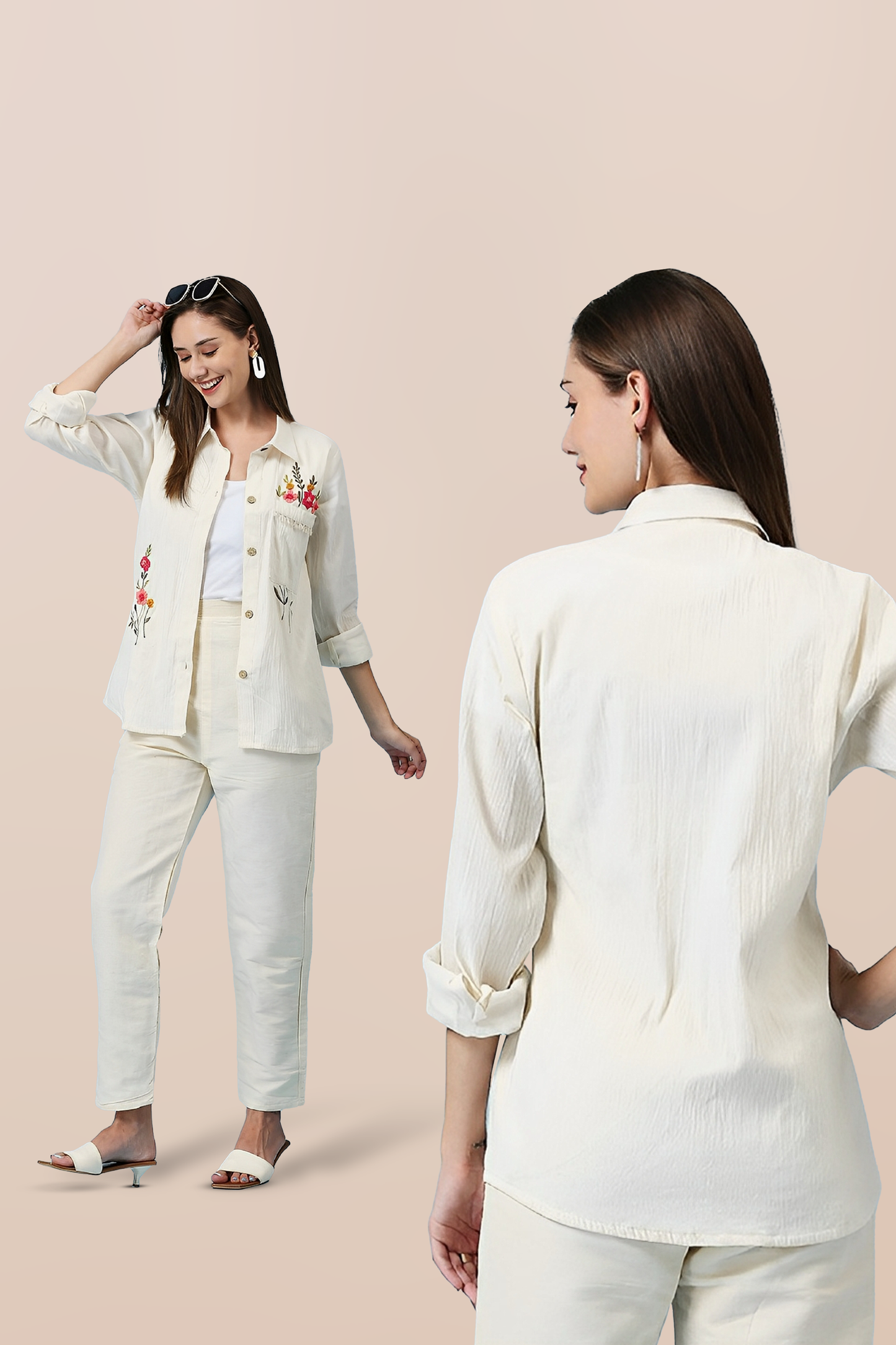 Precision Edge Embroidered Top & Bottom