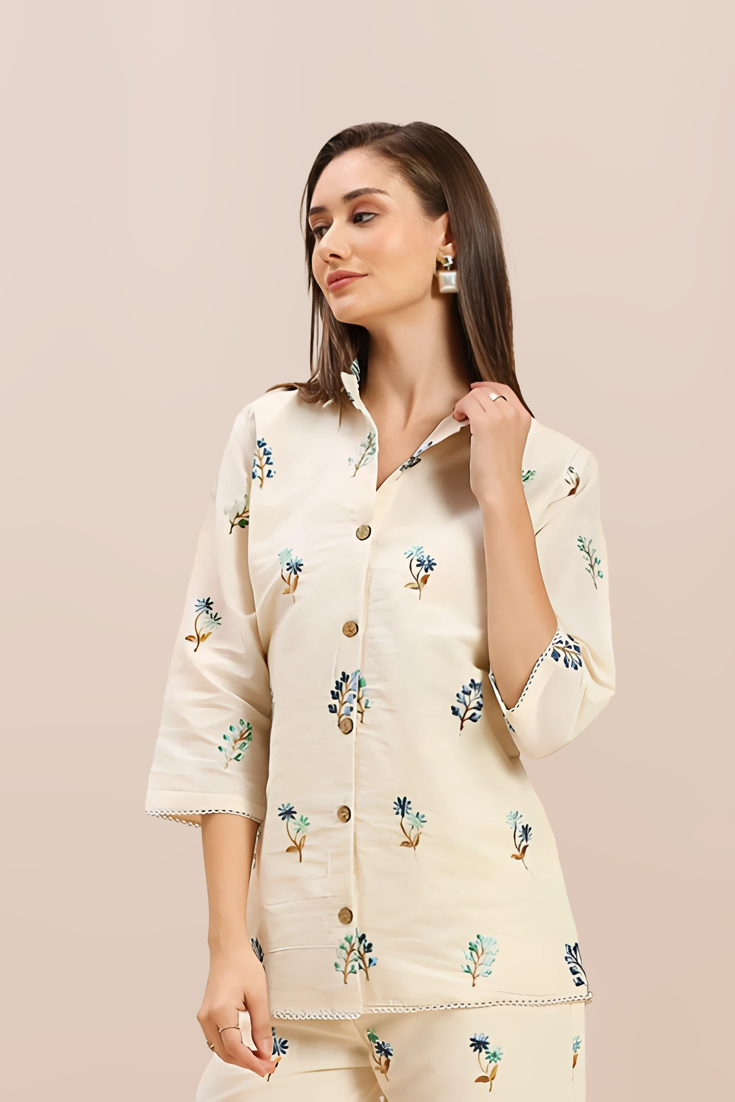 Halo Surface Embroidered Co-ord Set