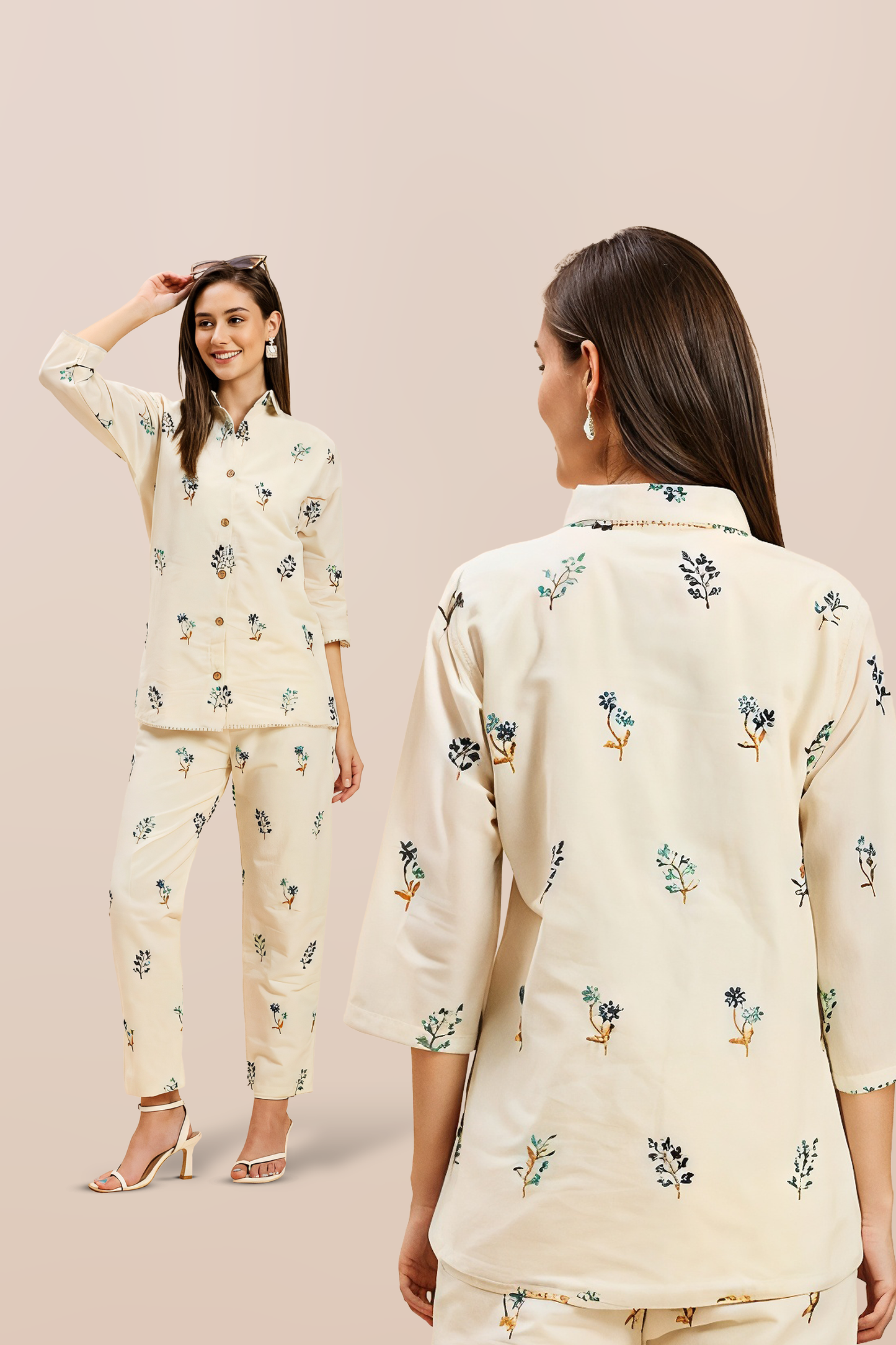 Halo Surface Embroidered Co-ord Set