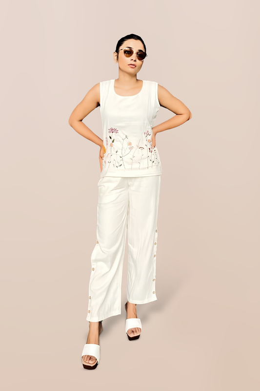 Whisper Meadow – Embroidered Co-ord Set