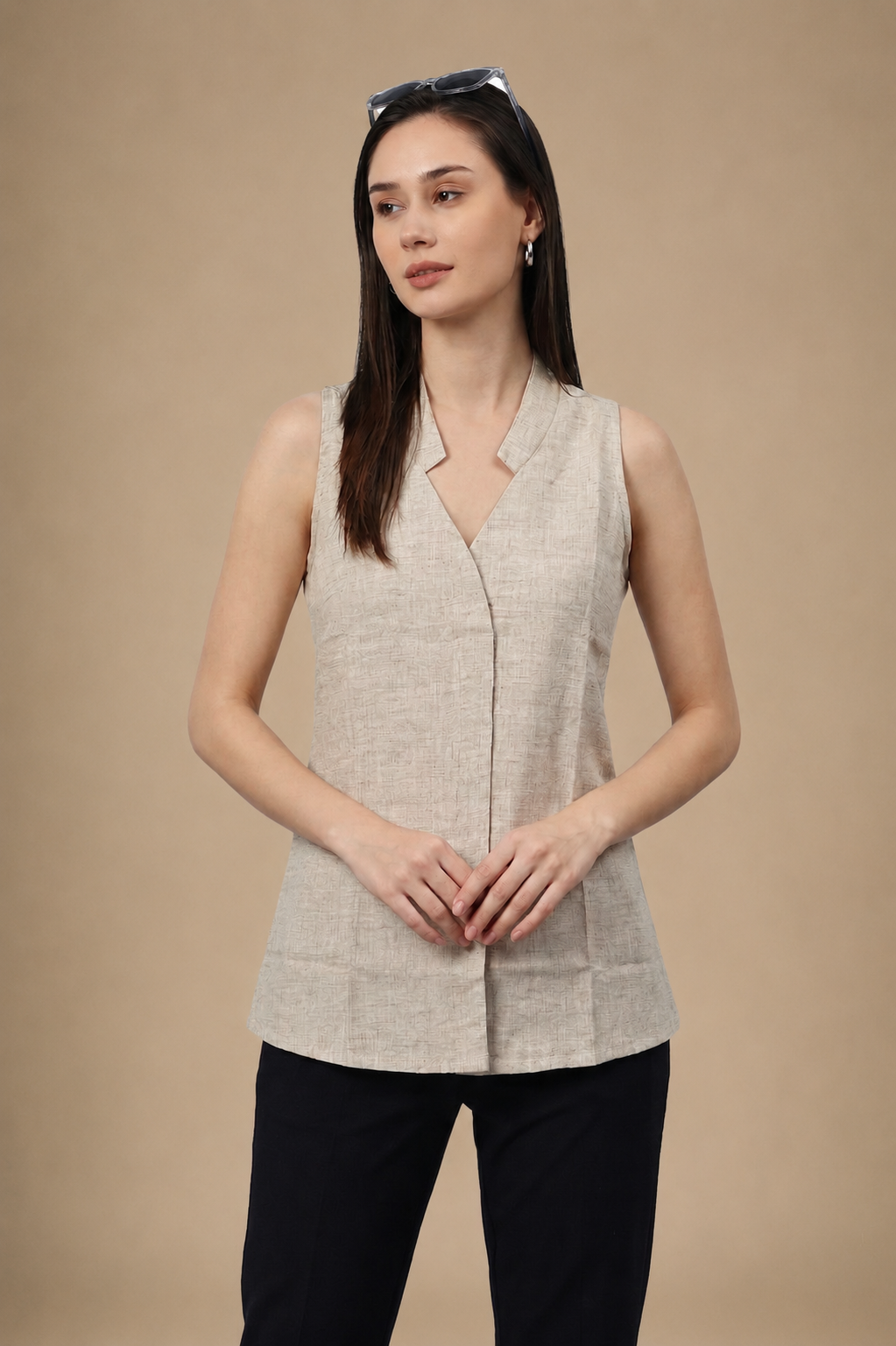The Serene Collar Top
