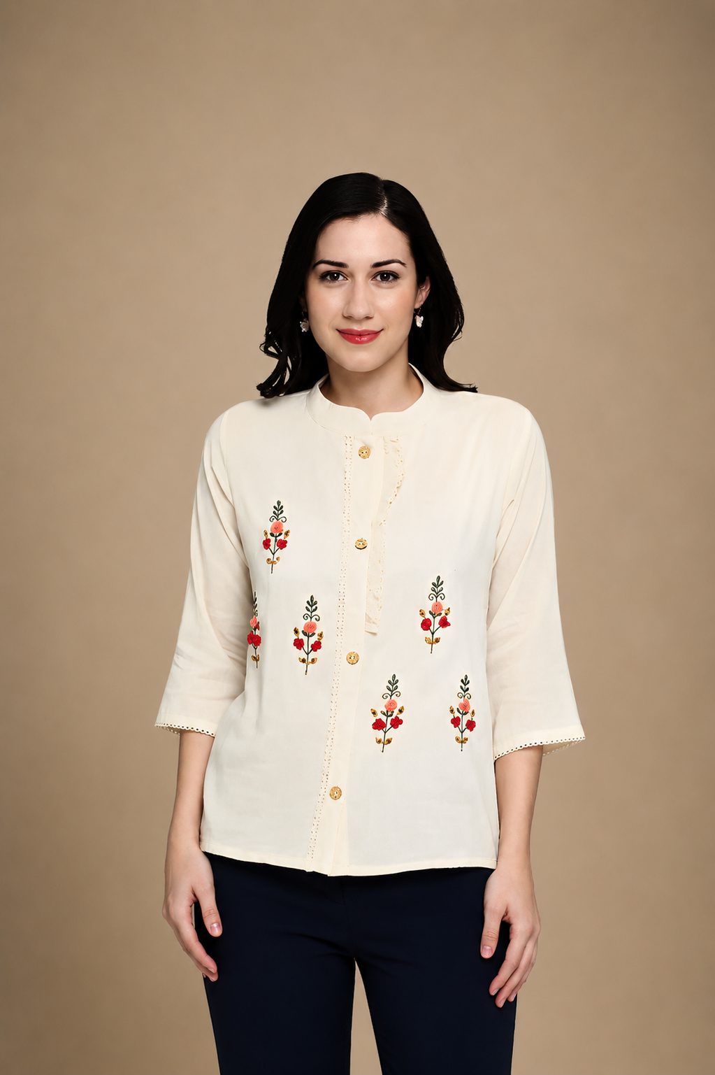Blush Garden Tunic Top