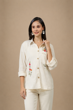 Precision Edge Embroidered Top