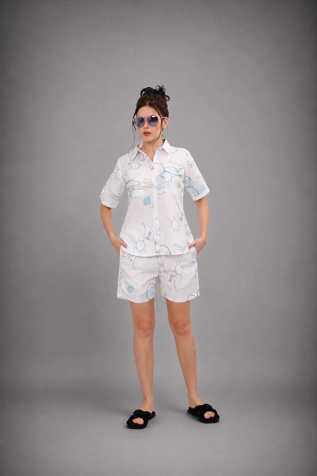 Glossy Scribbles Co-ord Set