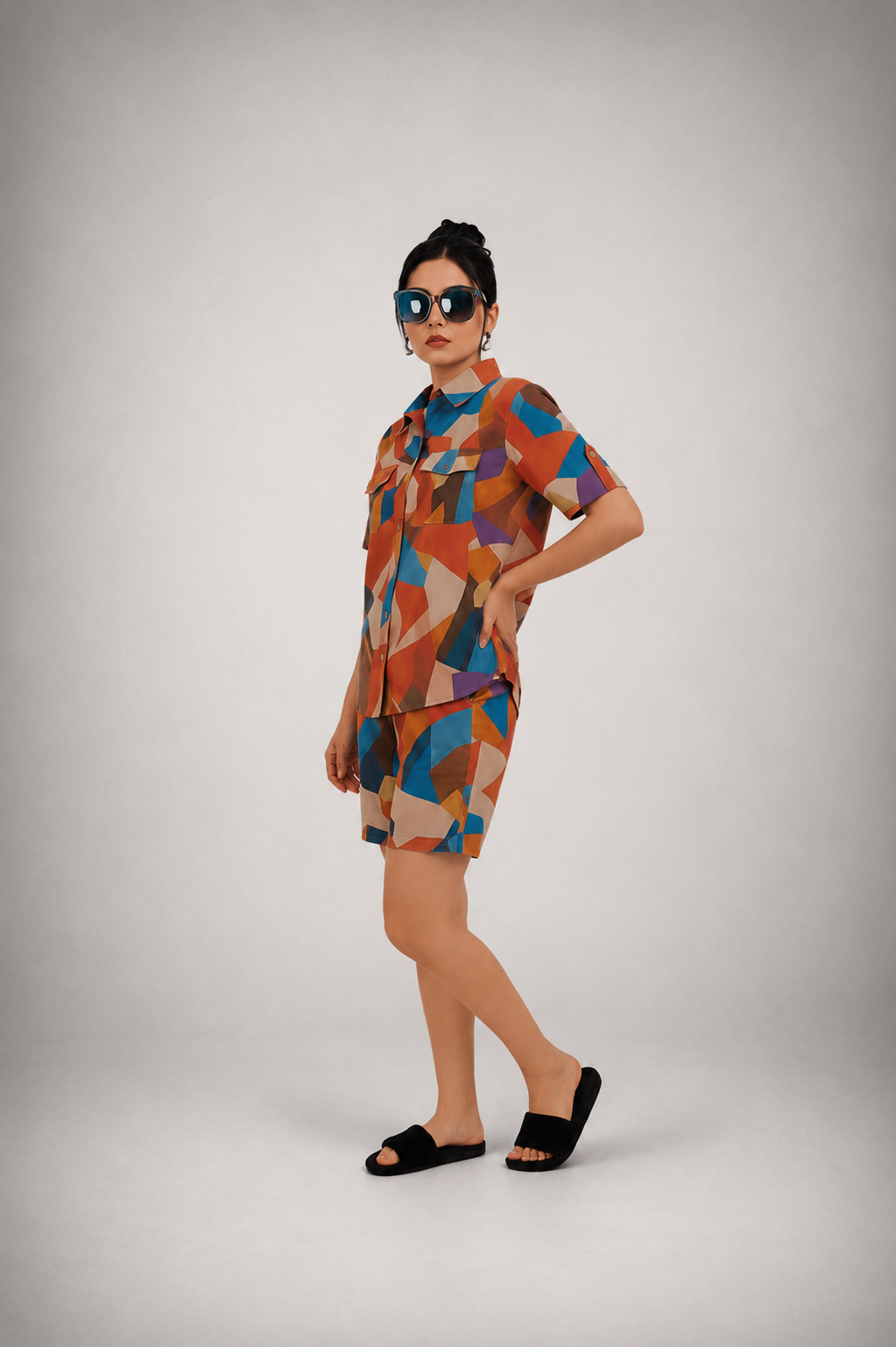 Modern Geometric Lounge Co-ord Set