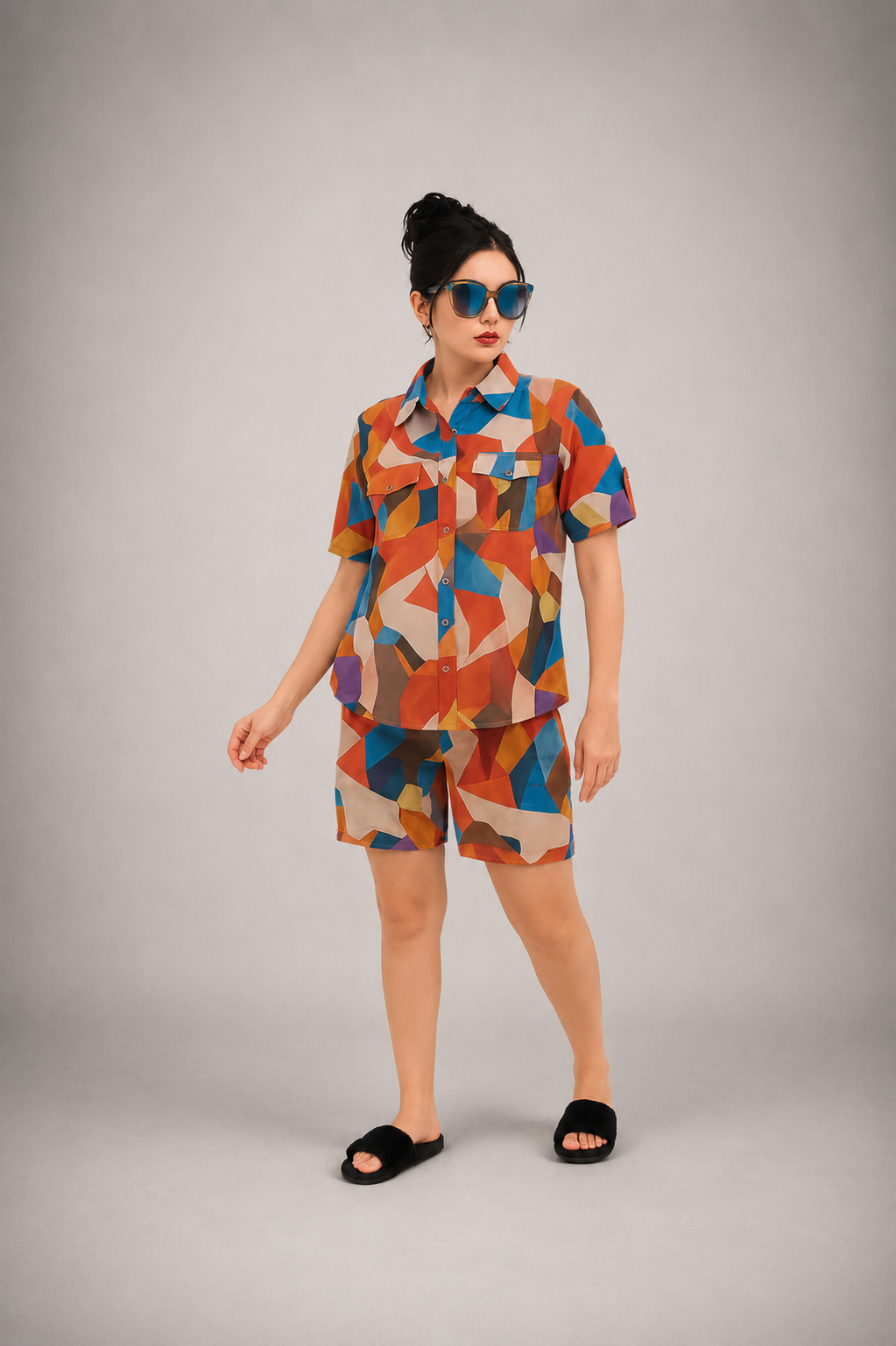 Modern Geometric Lounge Co-ord Set