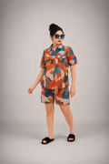 Modern Geometric Lounge Co-ord Set