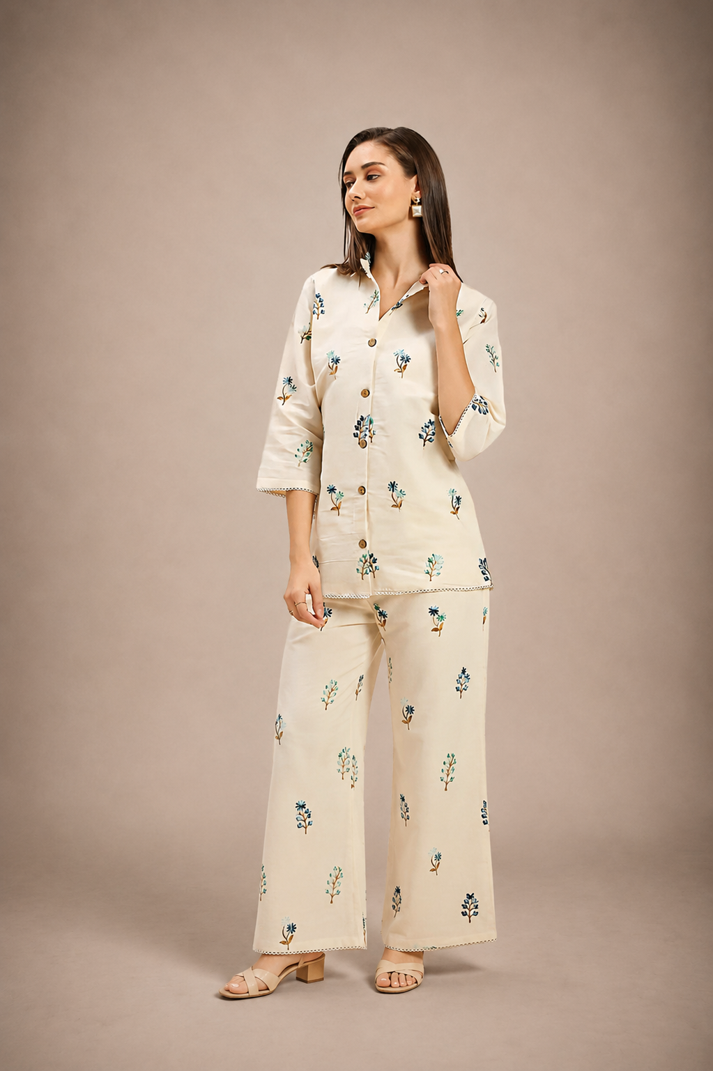 Halo Surface Embroidered Co-ord Set