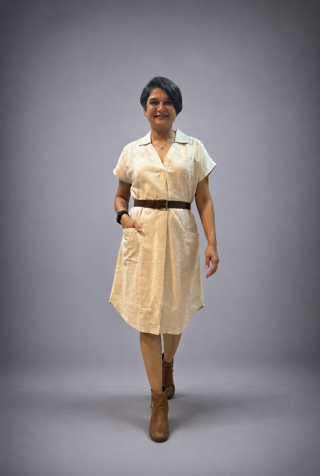 Breeze Pocket Linen Dress