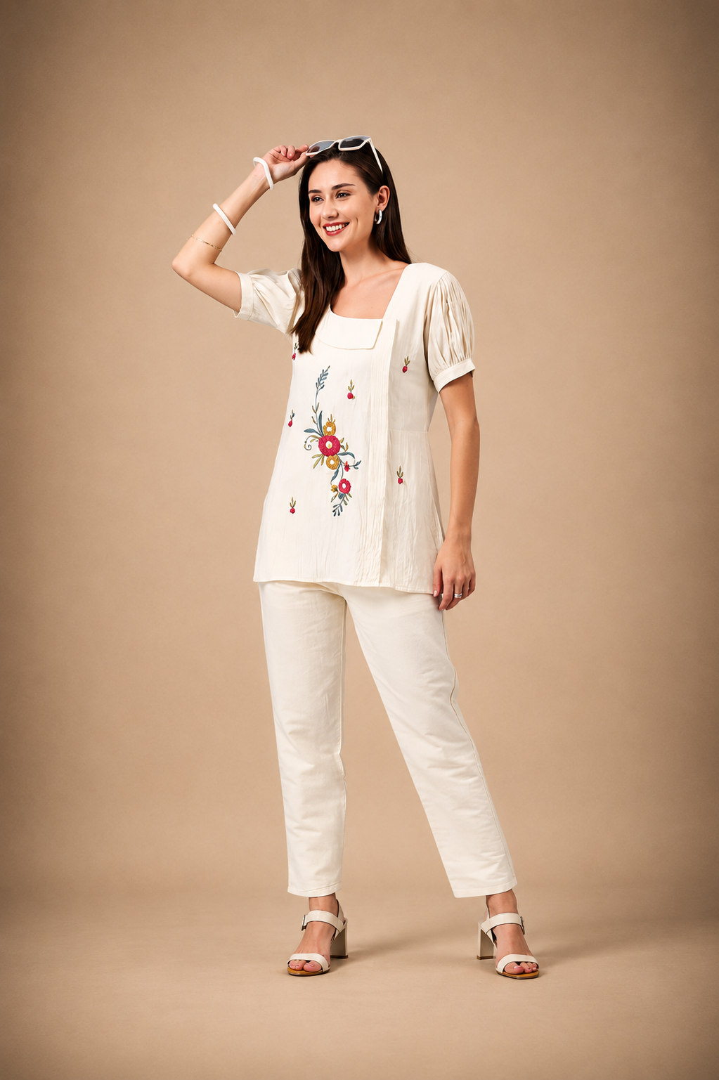 Concrete Luxe Embroidered Top & Bottom