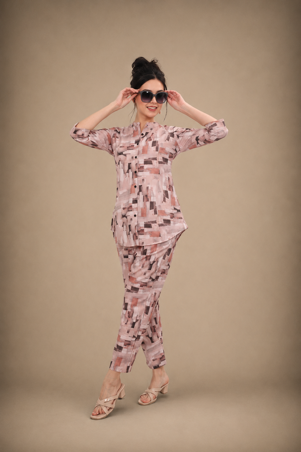 Blush Mosaic Co-ord Set