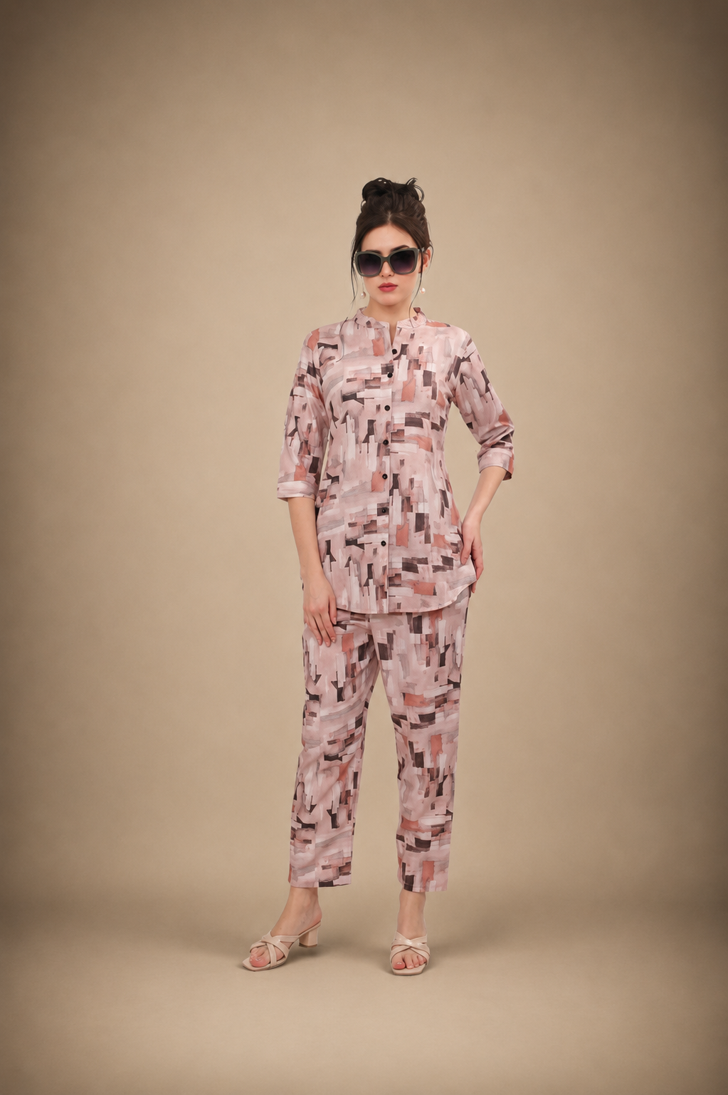 Blush Mosaic Co-ord Set