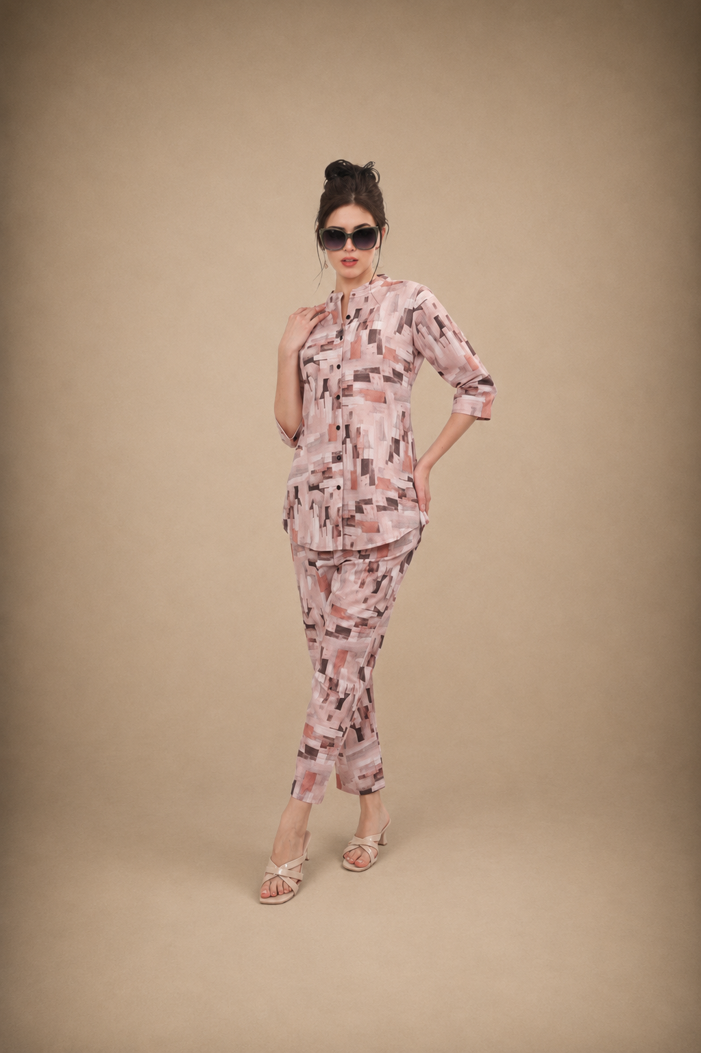 Blush Mosaic Co-ord Set