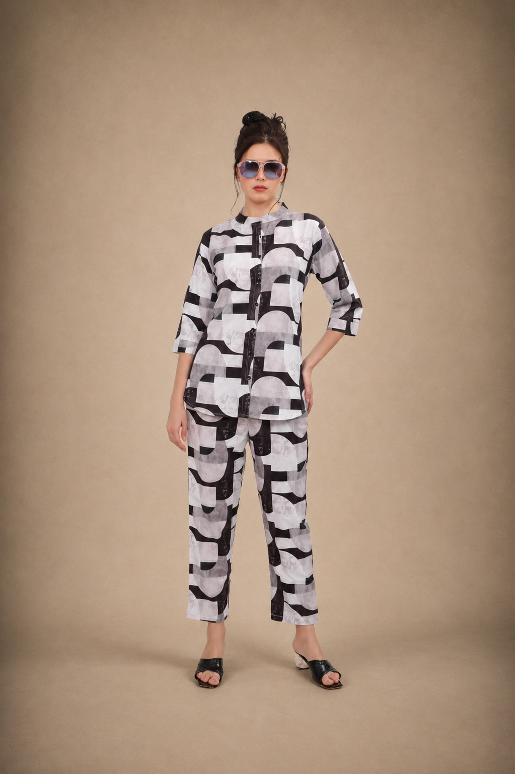 Monochrome Maze Co-ord Set