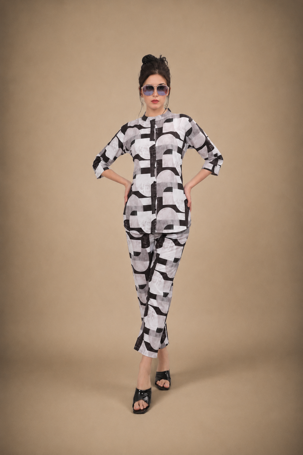 Monochrome Maze Co-ord Set