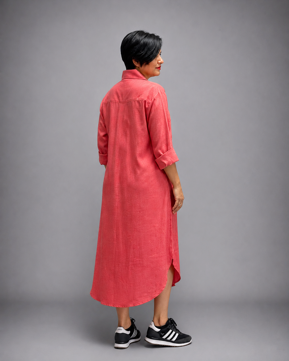 Ease Line Button-Down Dress