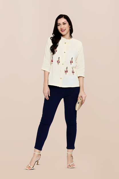Blush Garden Tunic Top