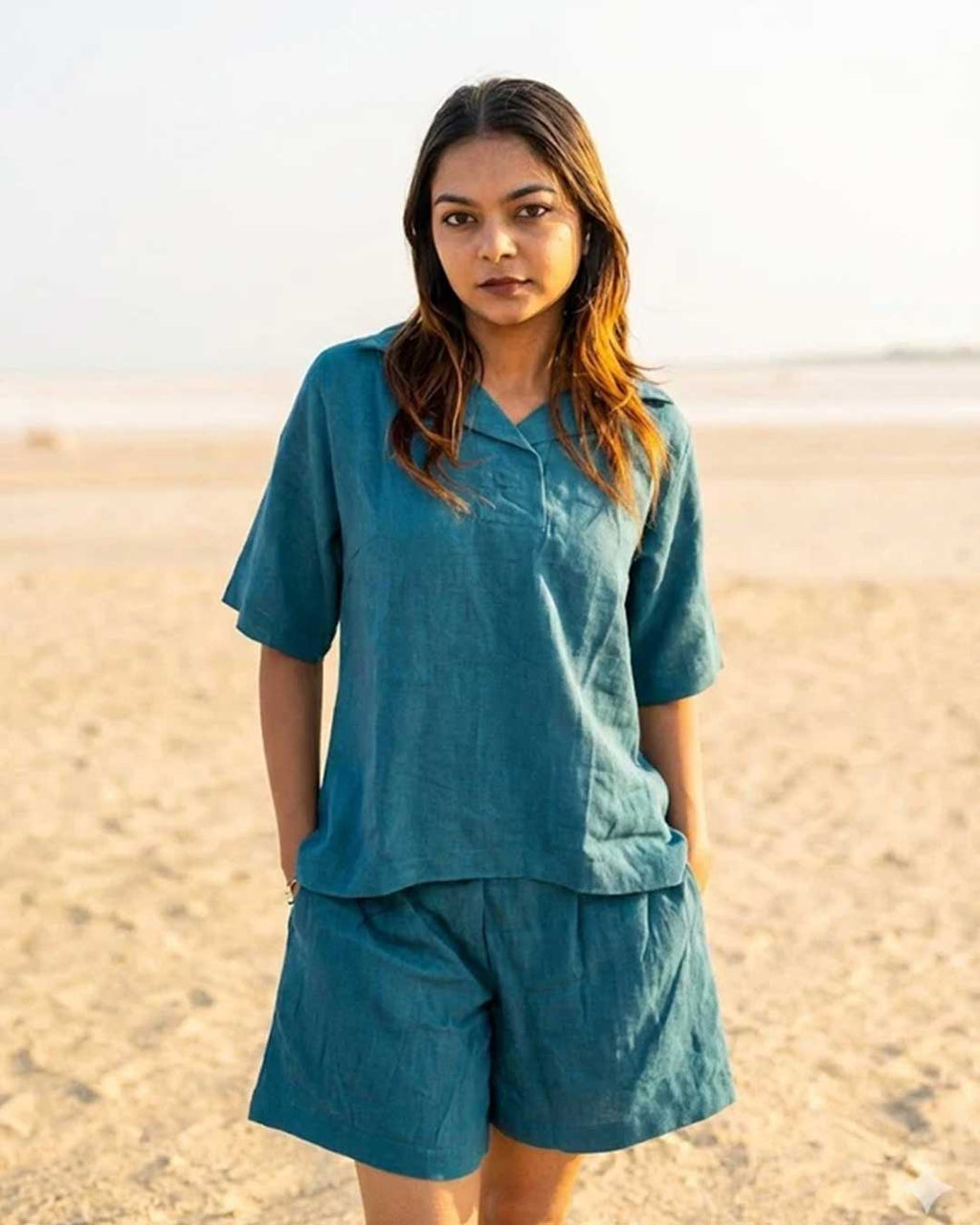 Azure Ease Co-ord Set
