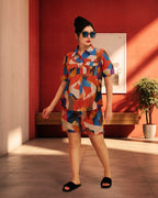 Modern Geometric Lounge Co-ord Set