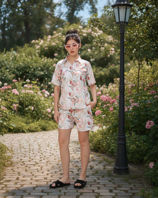 Chic Floral Lounge Set