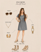 GraceBloom Belted Dress