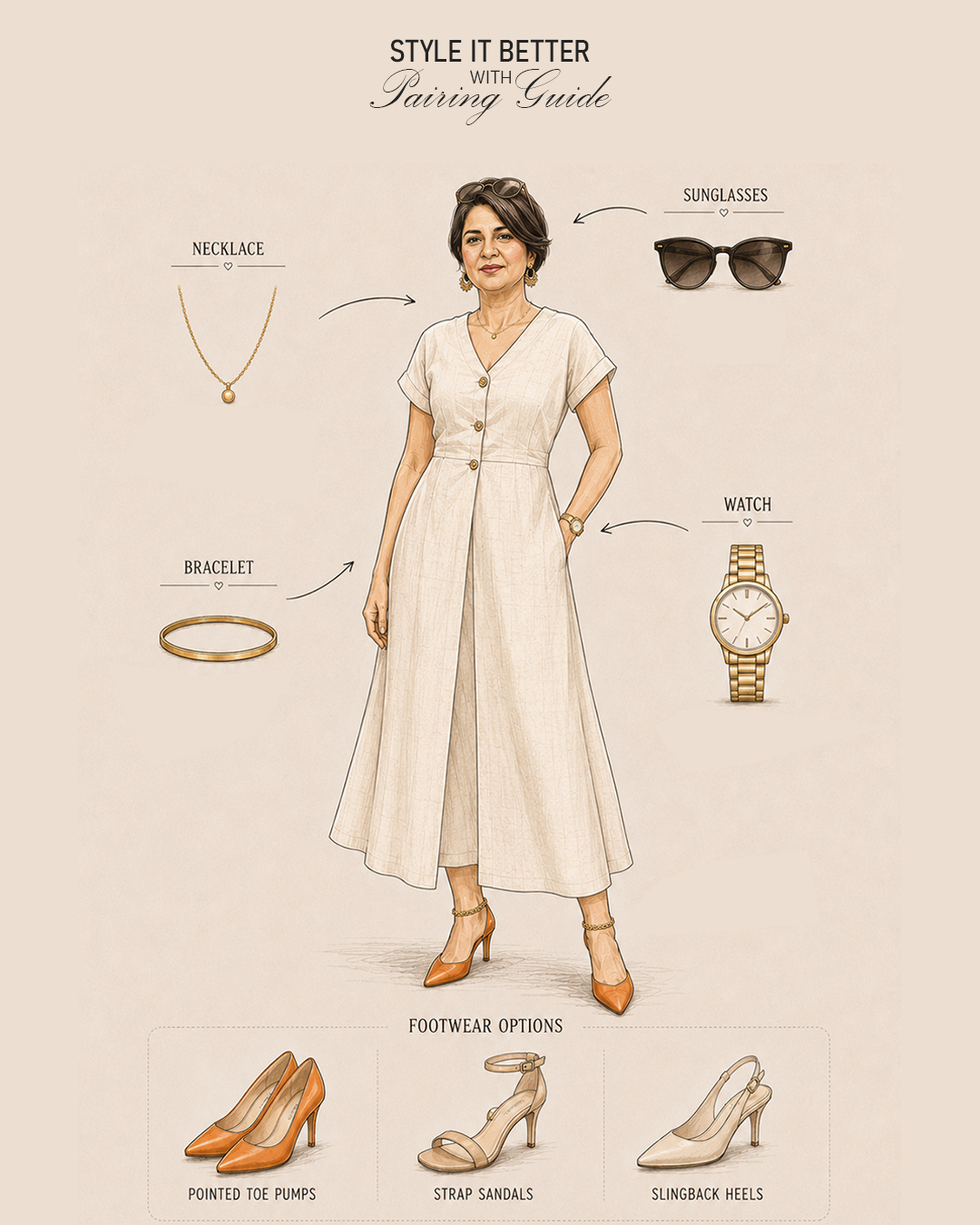 Ivory Breeze Button-Down Set
