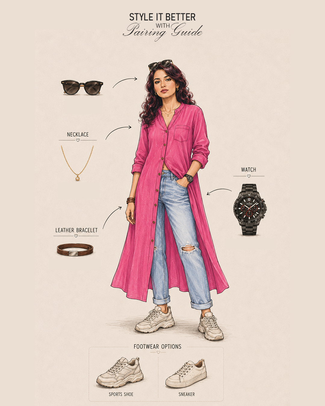 Ease Line Button-Down Dress