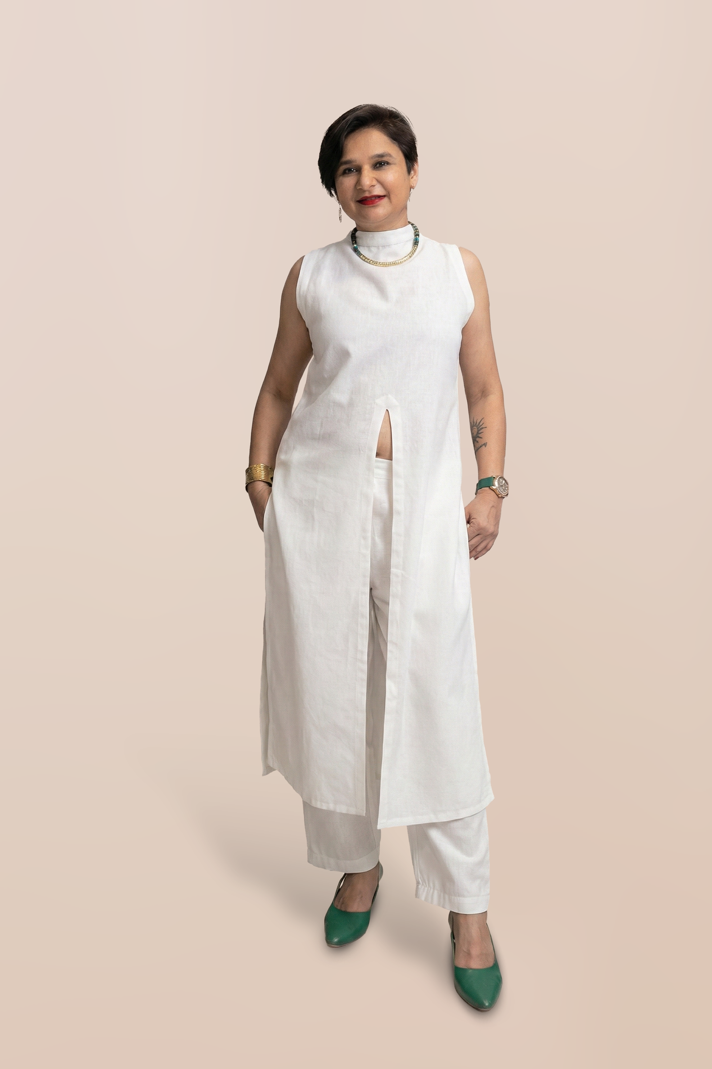 Serene Slit Linen Co-ord