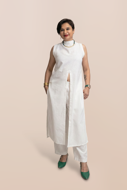 Serene Slit Linen Co-ord