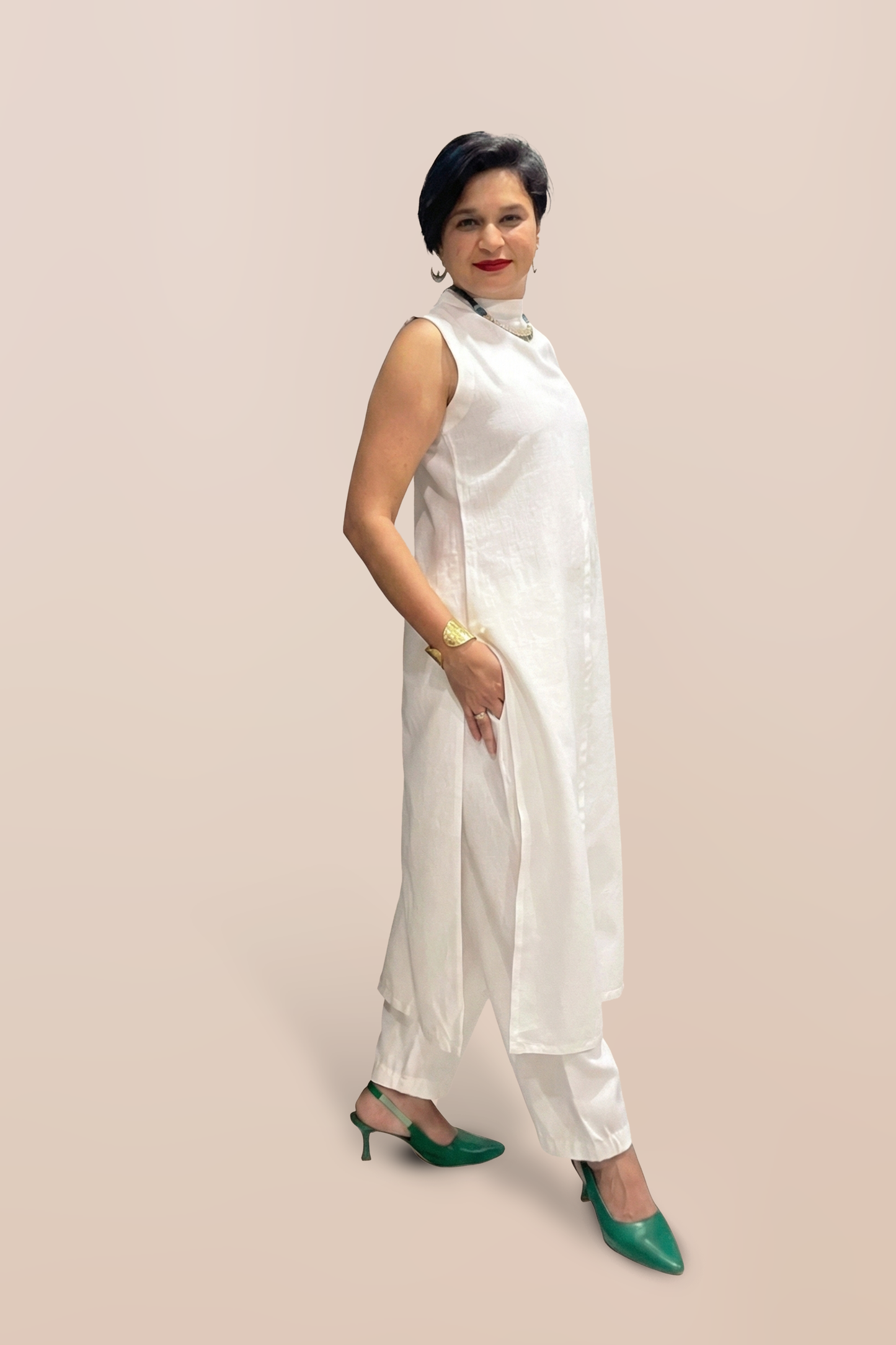 Serene Slit Linen Co-ord