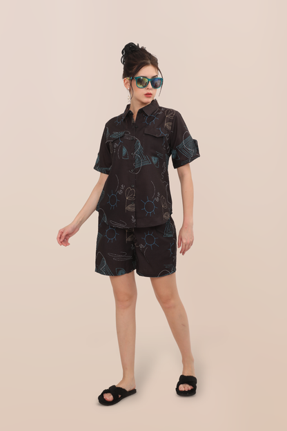 Sunlit Scribbles Co-ord Set