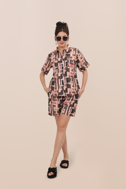 Modern Geometric Lounge Set