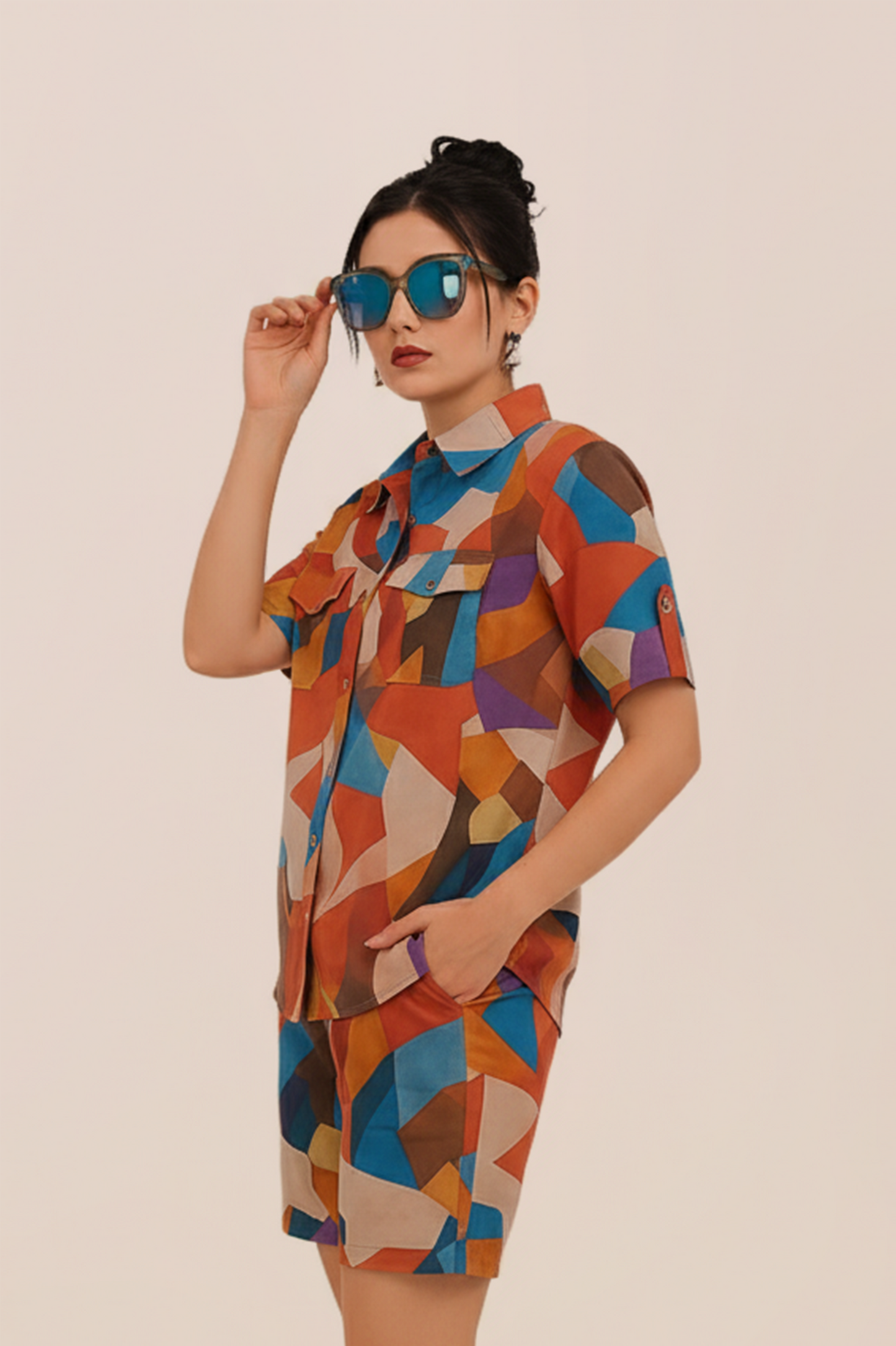 Modern Geometric Lounge Co-ord Set