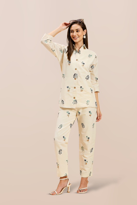 Halo Surface Embroidered Co-ord Set