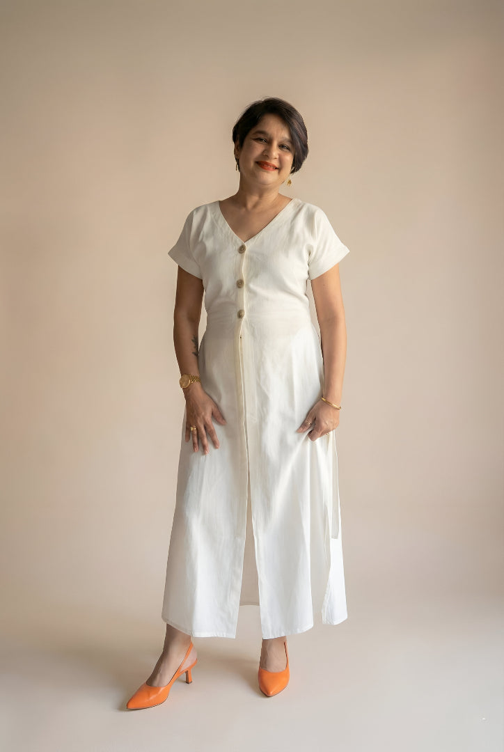 Ivory Breeze Button-Down Set