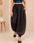 Textured Balloon Pants